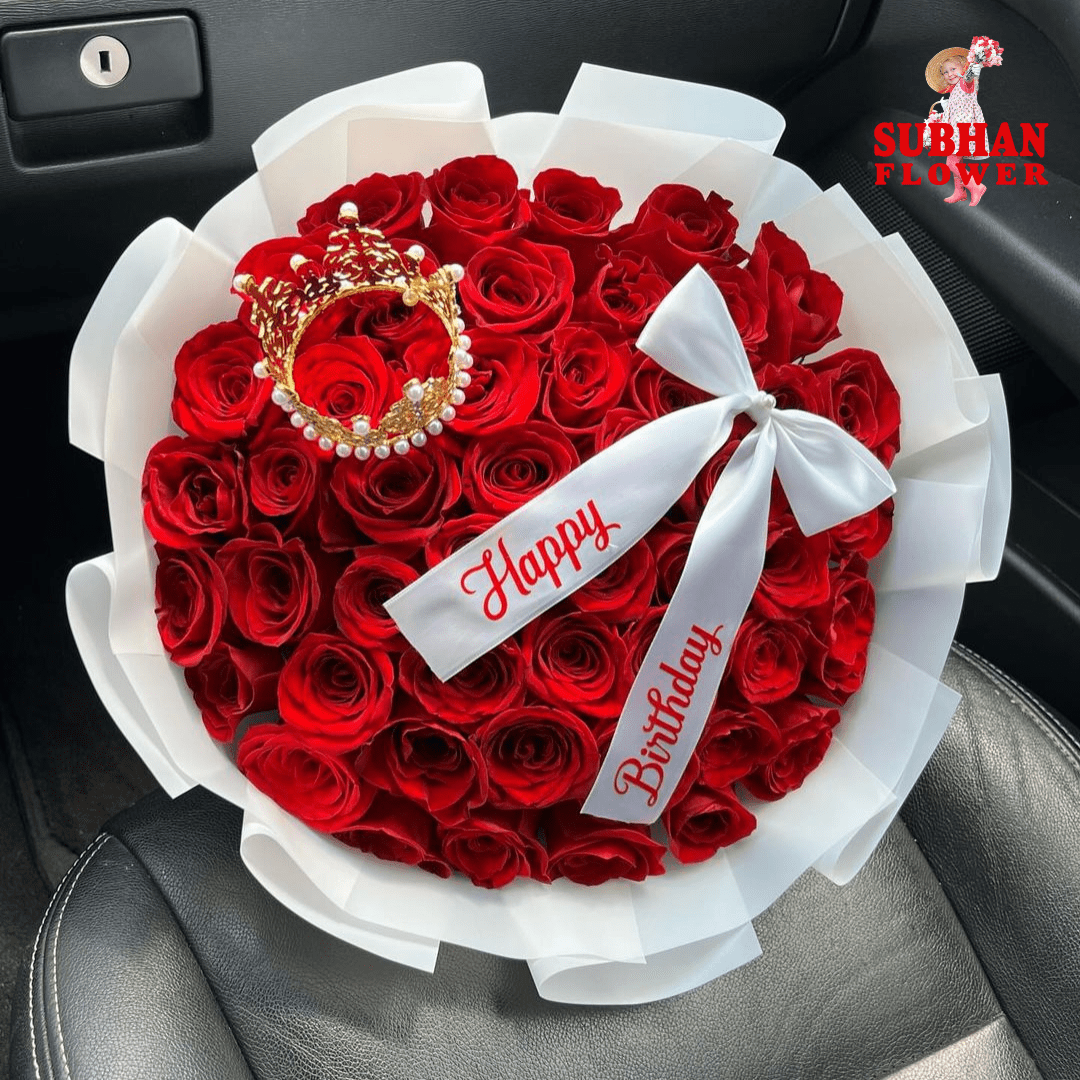 50 Red Roses Bouquet