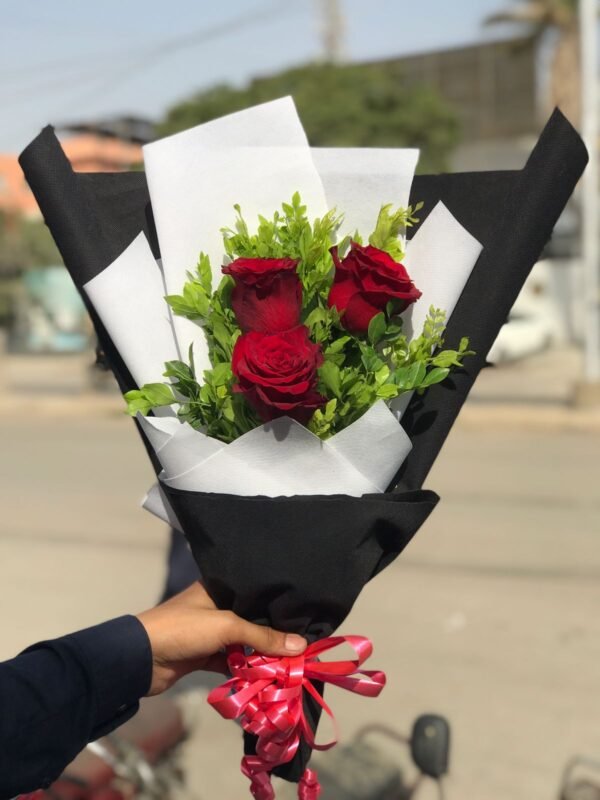 Scarlet Trio Bouquet