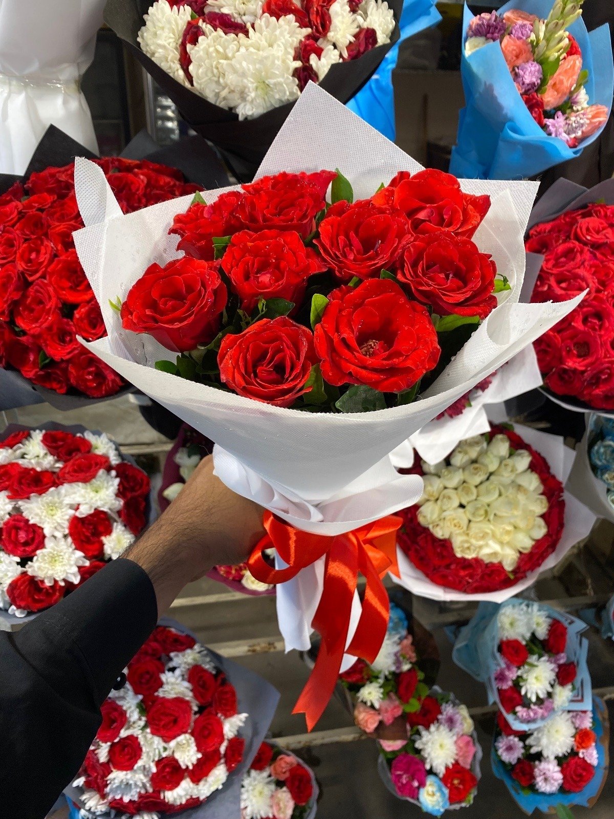 10 Red Roses Bouquet